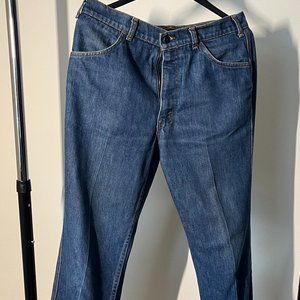 VINTAGE '70s Orange Tab Levi's Flared Jeans